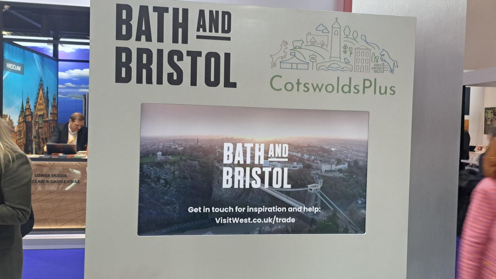 Visit West (Bath & Bristol) stand at WTM2024